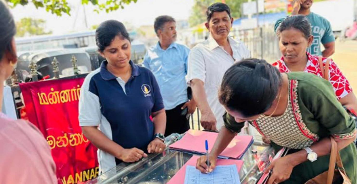 மன்னாரில் கையெழுத்து போராட்டம்