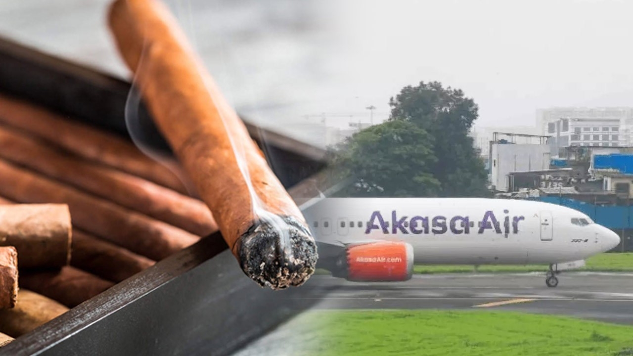 விமானத்திற்குள் பீடி புகைத்த பயணியால் பரபரப்பு!