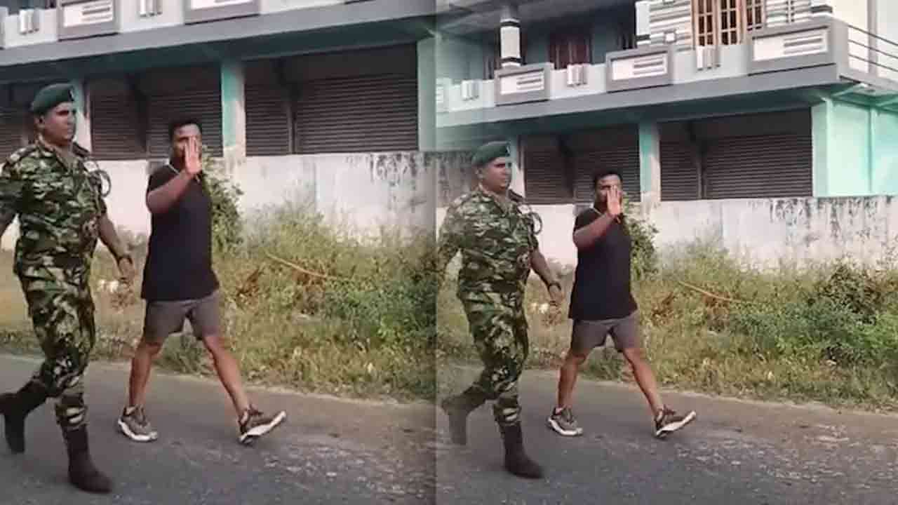 யாழில் நடைபயிற்சியில் ஈடுப்பட்ட ஜனாதிபதி!