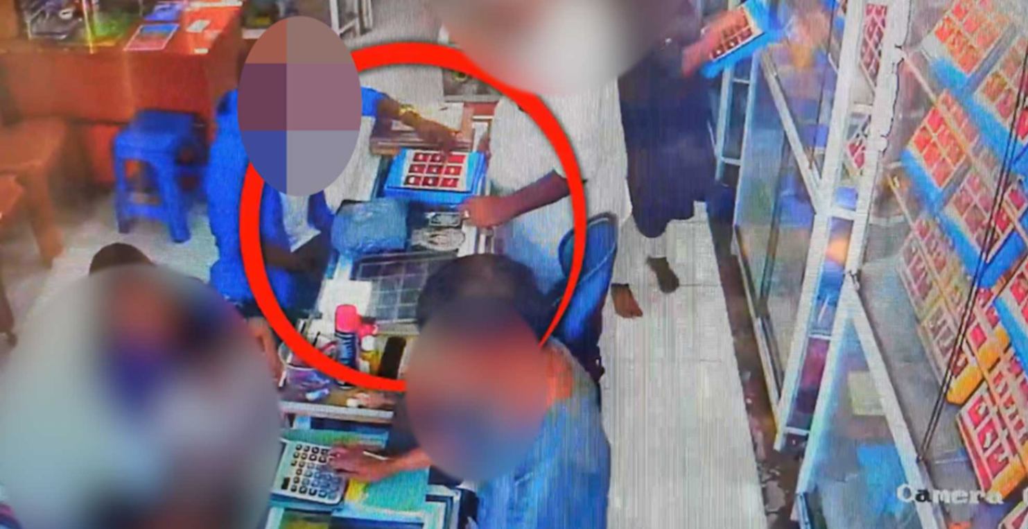 தலவாக்கலை நகரில் நகை கடையில் நூதன திருட்டு