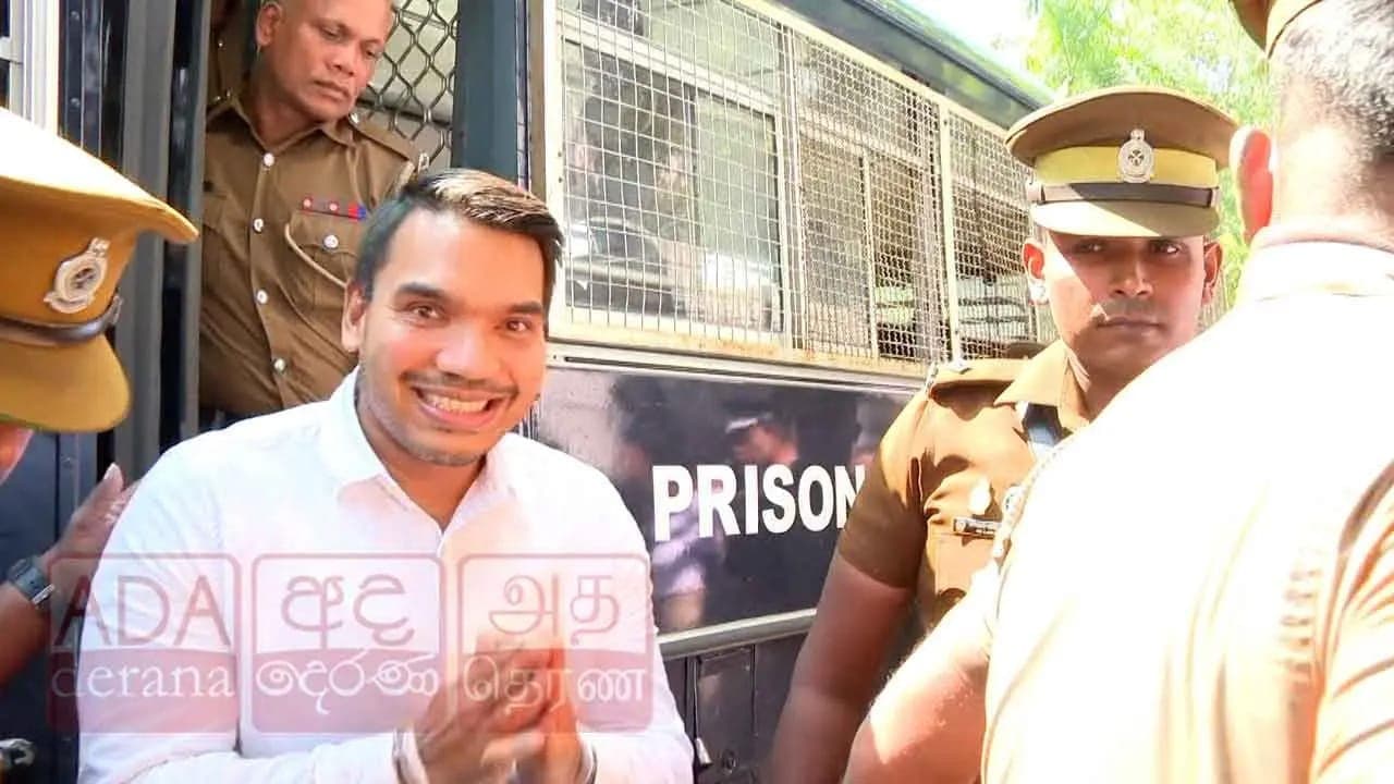 நாமல் ராஜபக்‌ஷ நீதிமன்றுக்கு 