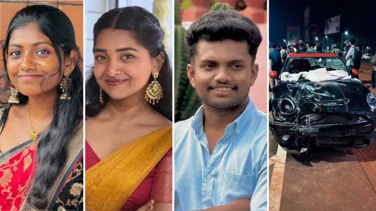 மினி கூப்பர் கார் மோதி 3 மாணவர்கள் பலி!
