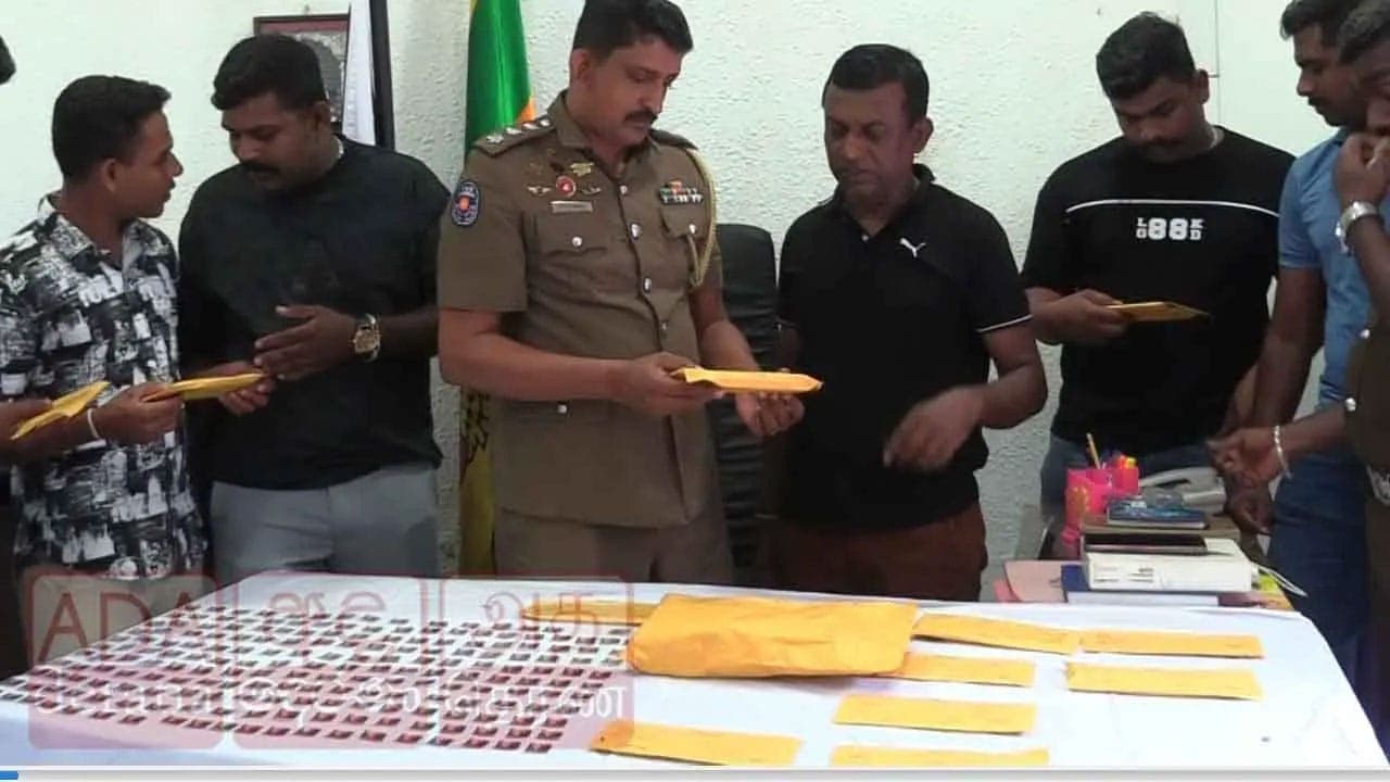 ஹெரோயின் கடத்தலில் ஈடுபட்ட இரு பெண்கள் உள்ளிட்ட அறுவர் கைது