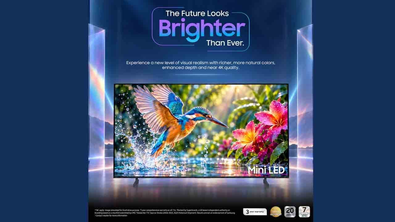 மேம்பட்ட திரை தொழில்நுட்பம் மற்றும் AI அம்சங்களுடன் Samsung இன் புதிய Mini LED தொலைக்காட்சிகள் அறிமுகம்
