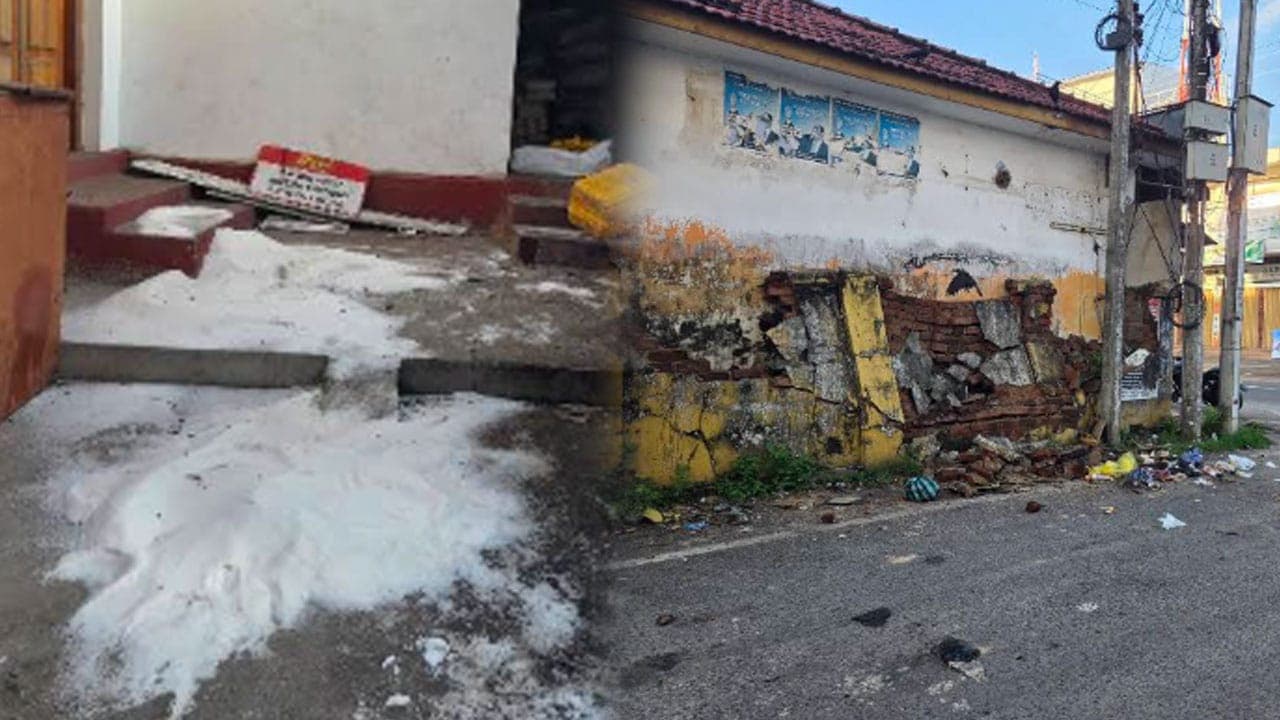 கல்முனையில் குடியிருப்பு பகுதிகளுக்குள் புகுந்து 2 காட்டு யானைகள் அட்டகாசம்