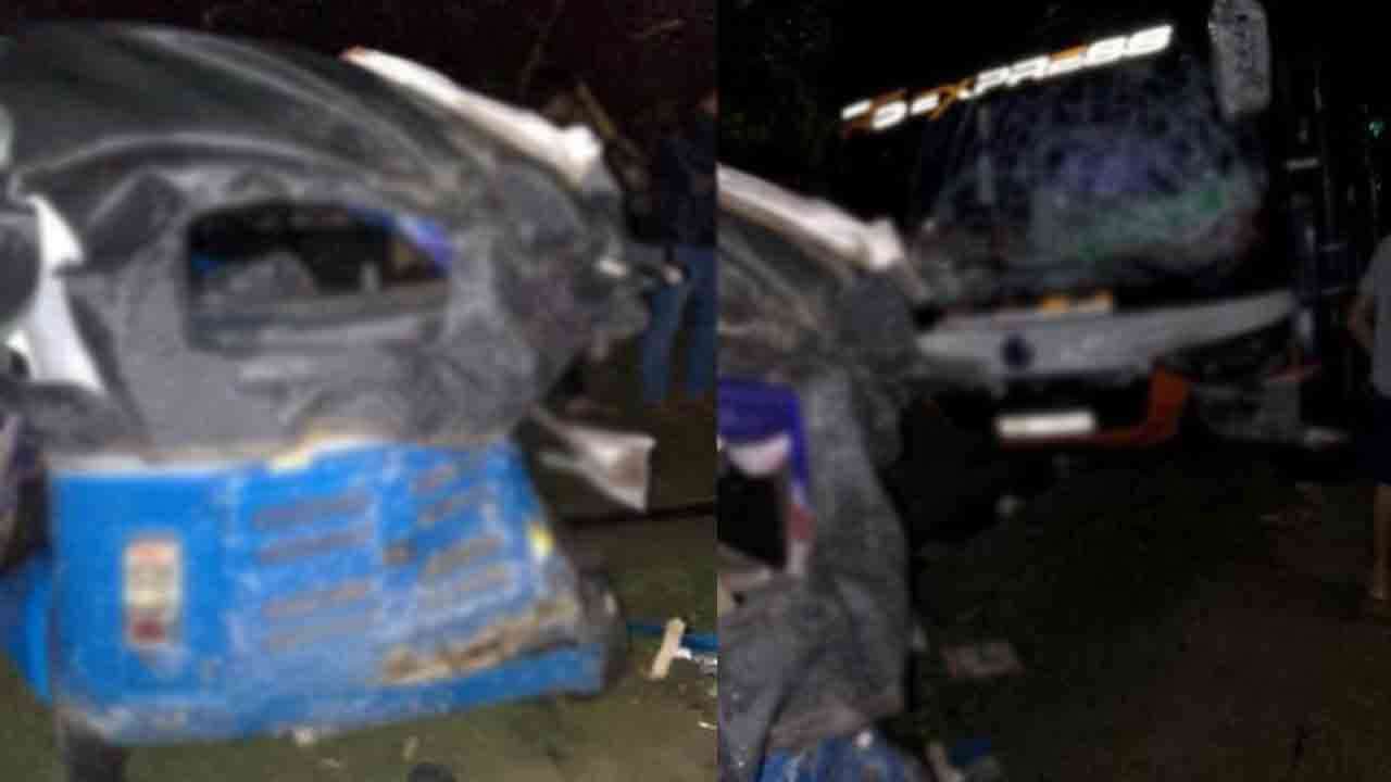 பல்கலைக்கழகத்தின் முன்னால் விபத்து - 4 பேர் படுகாயம்