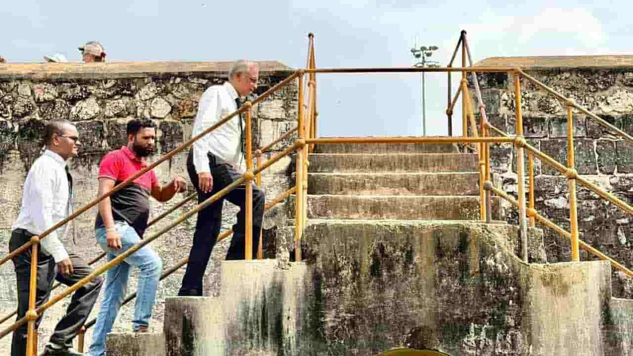 யாழ்ப்பாண கோட்டை மீளமைப்பு தொடர்பில் சுமந்திரன் நேரில் ஆய்வு!