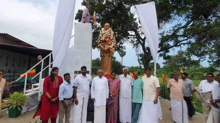 மறைந்த மாவை சேனாதிராசாவின் திருவுருவச் சிலை திறப்பு விழா