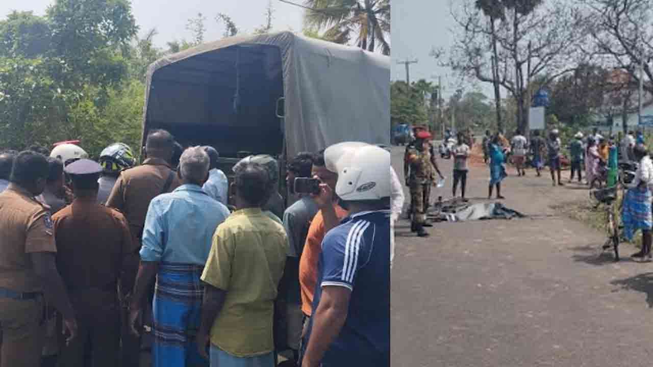 இராணுவ வாகனம் மோதி வயோதிபர் பலி