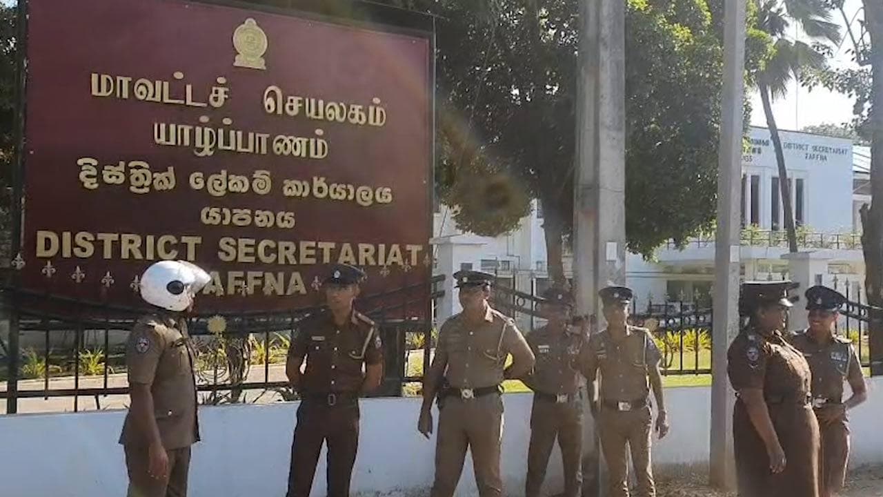 பொலிஸ் பாதுகாப்புடன் நடத்தப்பட்ட யாழ். மாவட்ட ஒருங்கிணைப்பு குழு கூட்டம்!