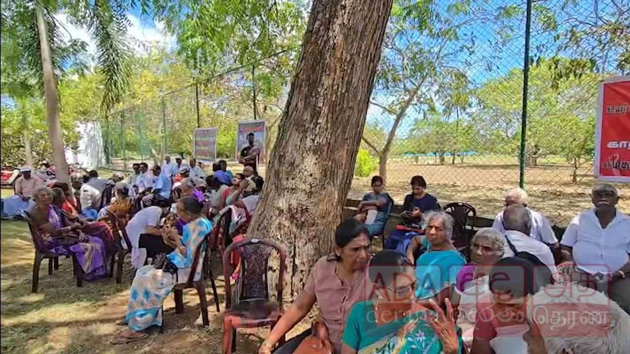 பலாலியில் காணி உரிமையாளர்கள் கவனயீர்ப்பு போராட்டம்!