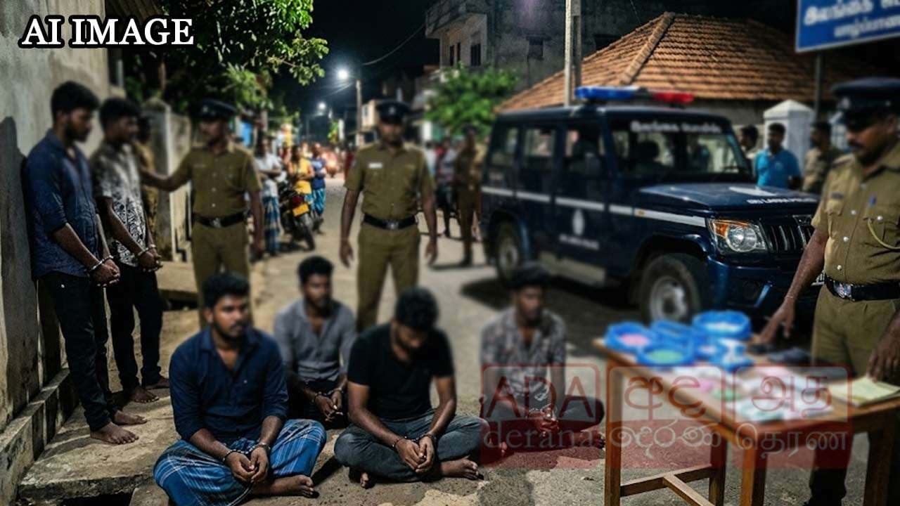 யாழில் போதை மாத்திரைகளுடன் 06 பேர் கைது!