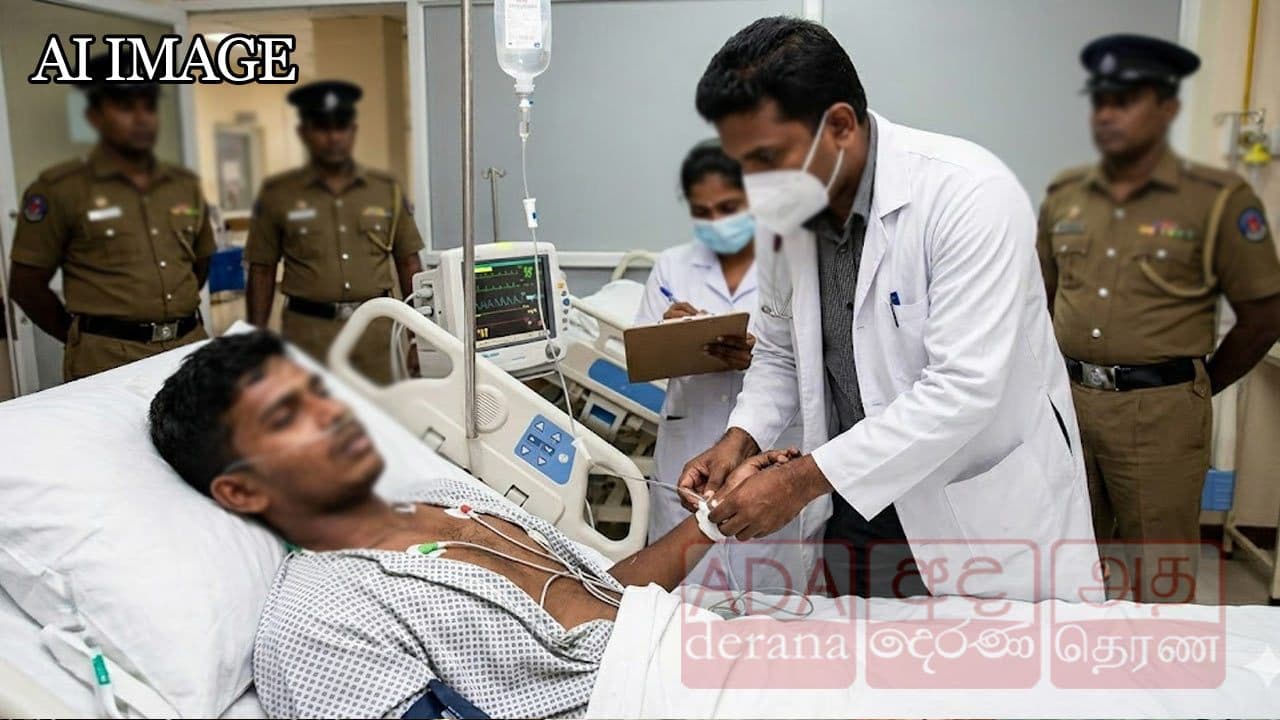 பொலிஸ் காவலில் இருந்த இளைஞனுக்கு திடீர் உடல்நலக்குறைவு!