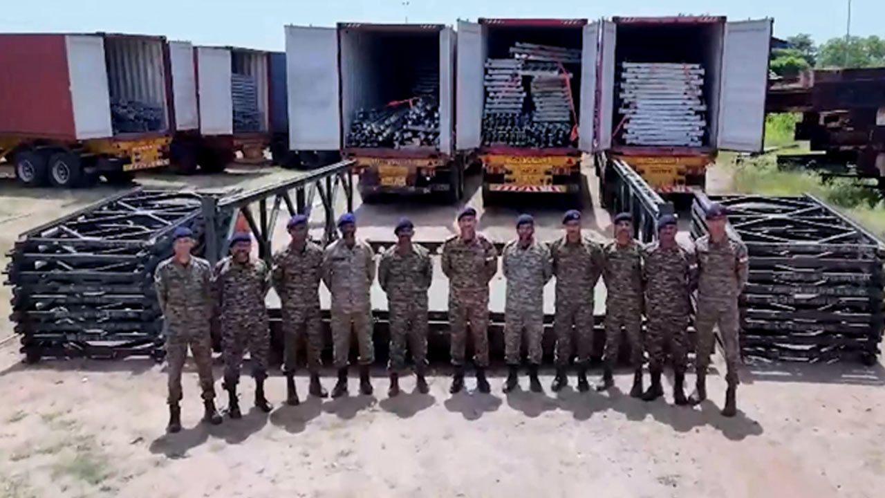 இந்தியாவிடமிருந்து மேலும் ஒரு தொகுதி பெய்லி பாலங்கள்