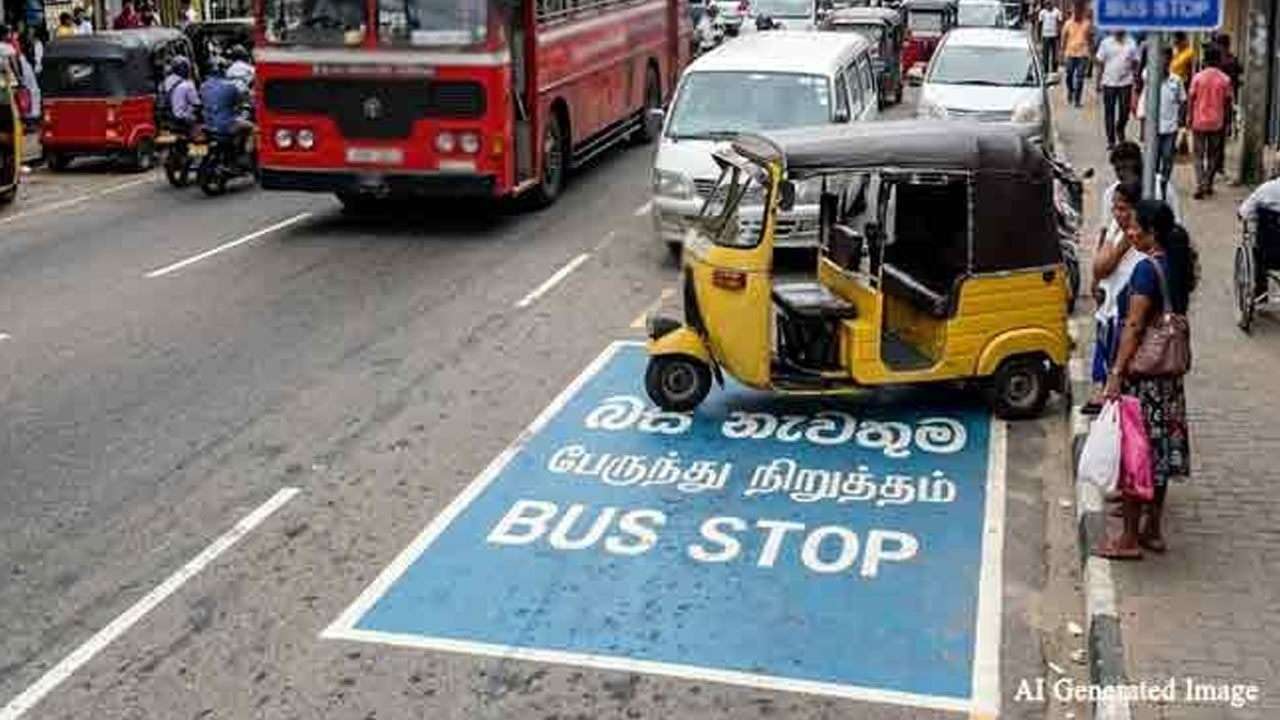 பேருந்து நிறுத்தங்களை மறித்து வாகனங்களை நிறுத்தினால் கடும் சட்ட நடவடிக்கை