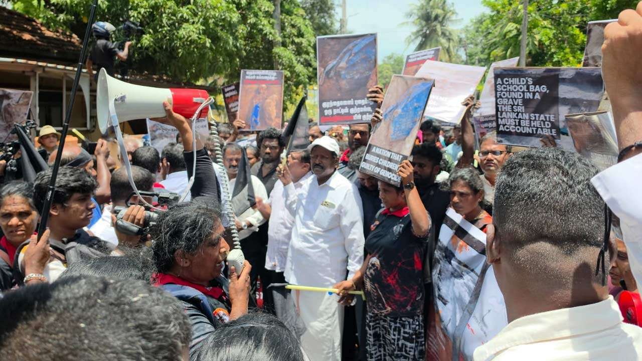 "நீதியின் ஓலம்" சர்வதேச விசாரணையை வலியுறுத்தி நிறைவடைந்த பேரணி!
