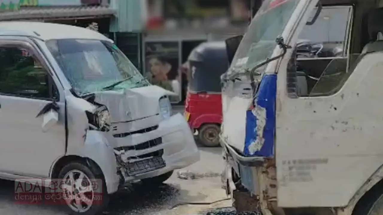 இரண்டு வாகனங்கள் ஒன்றுடன் ஒன்று மோதி கோர விபத்து