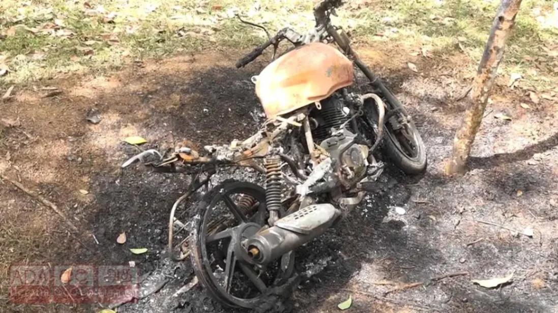 பயாகல துப்பாக்கிச்சூடு - தடயங்களை அழிக்க பைக்கிற்குத் தீ?