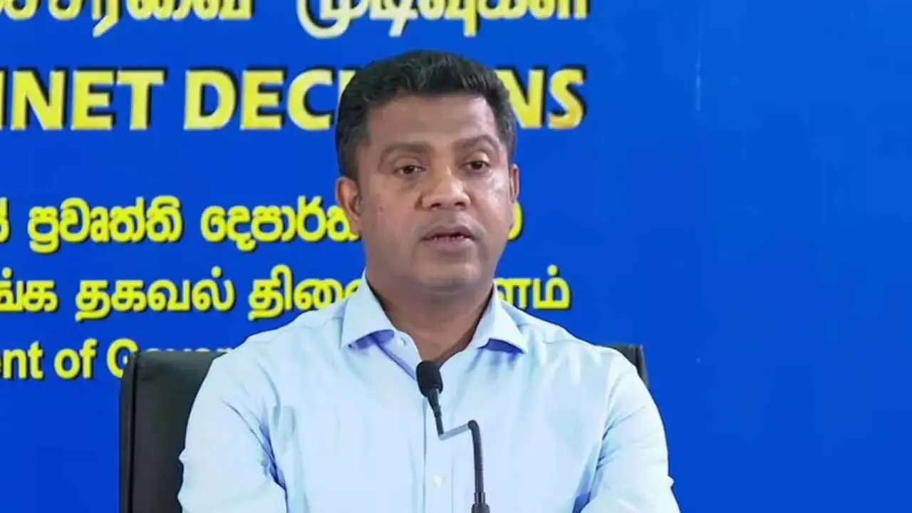 அமைச்சரவை தீர்மானங்களை அறிவிக்கும் ஊடக சந்திப்பு