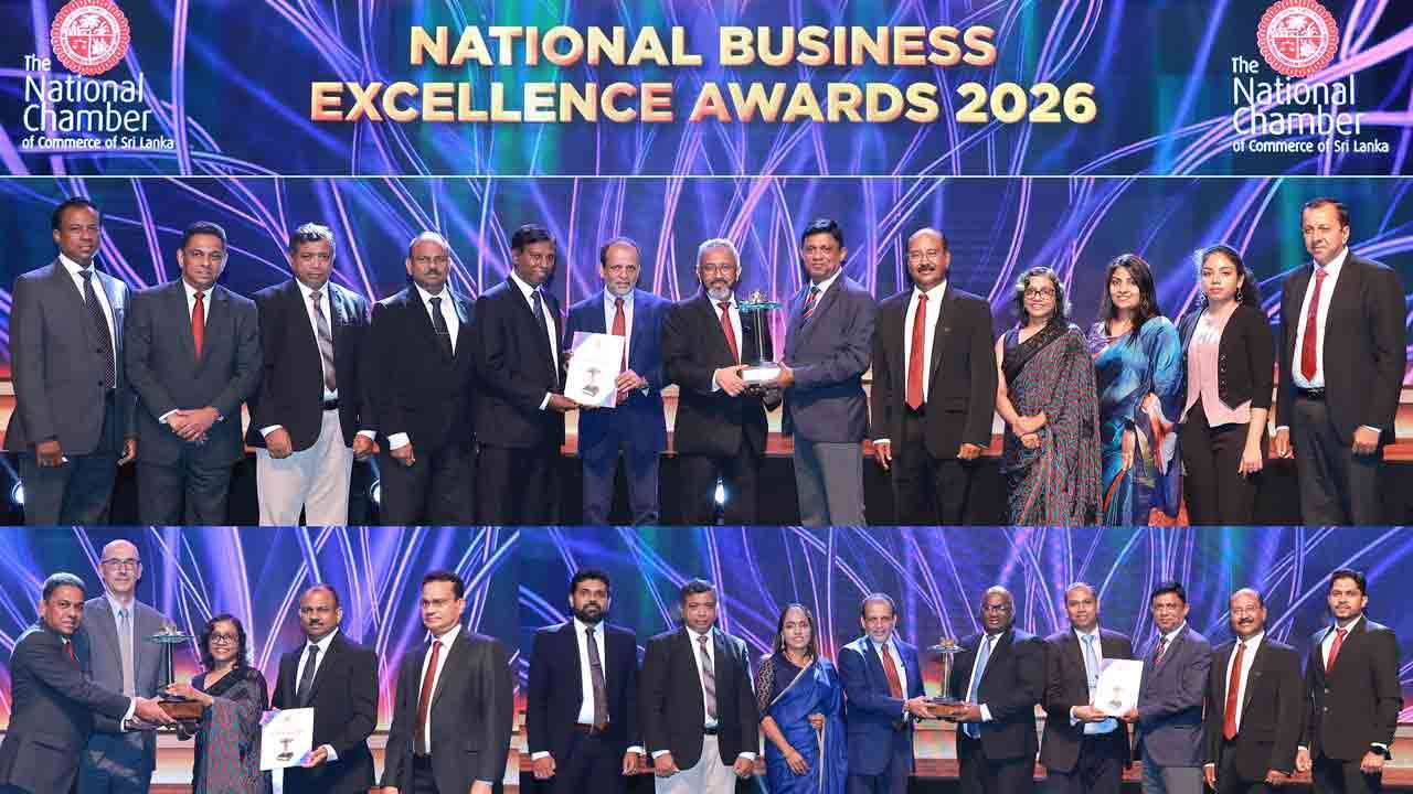 SLT-MOBITEL தேசிய வியாபார சிறப்பு விருதுகள் 2026 இல் மூன்று பெருமைக்குரிய கௌரவிப்புகளை சுவீகரிப்பு