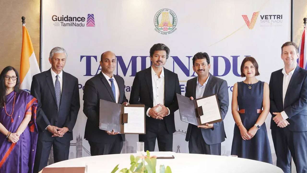 லண்டனில் தமிழக முதலமைச்சர் விஜய் தலைமையில் 11 ஆயிரம் கோடியில் புரிந்துணர்வு ஒப்பந்தம்!