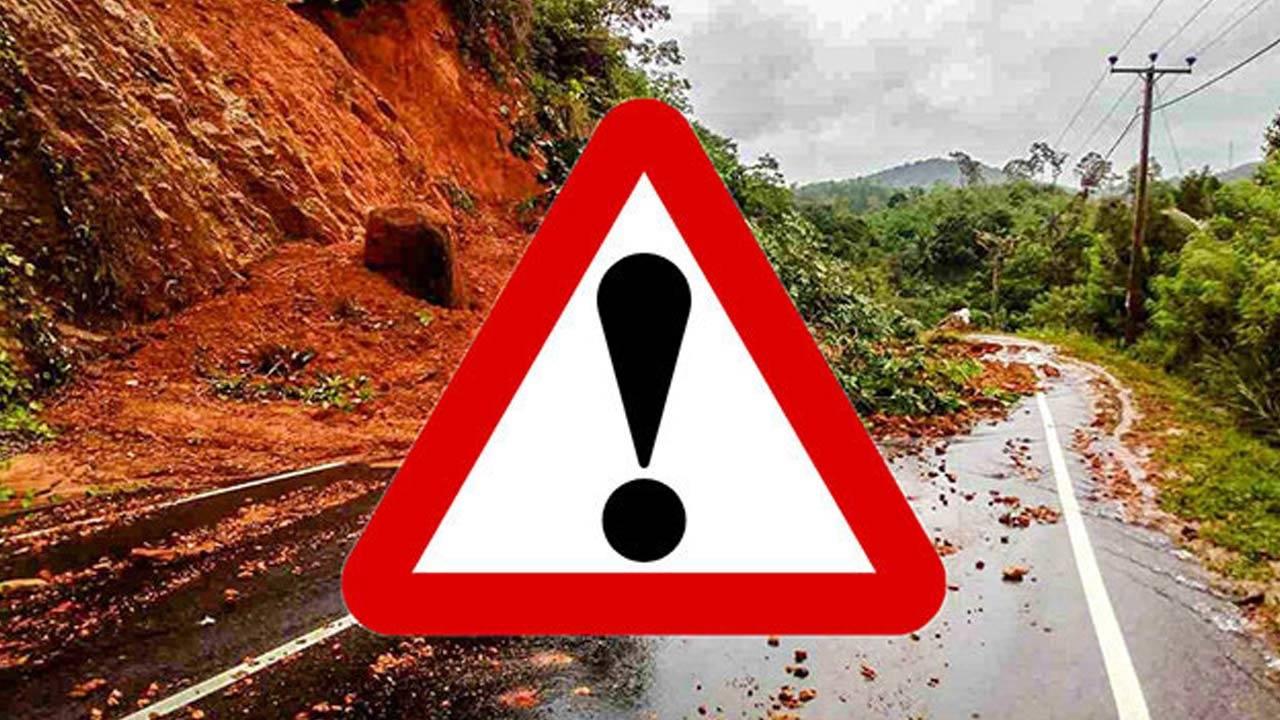 மூன்று மாவட்டங்களுக்கு மண்சரிவு எச்சரிக்கை