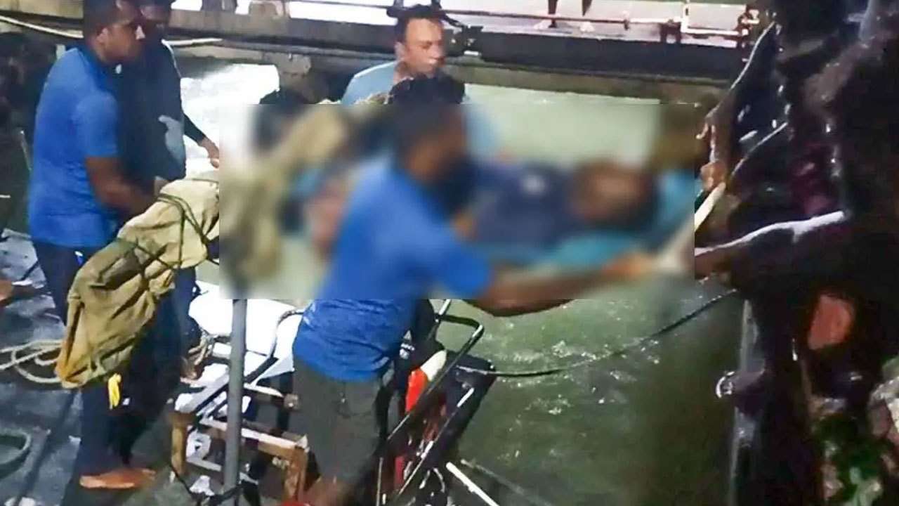 கொழும்பு துறைமுகத்திற்கு அருகில் கடலில் வீழ்ந்த மாலுமி