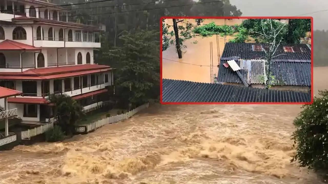 நாவலப்பிட்டியில் பல வீடுகள் நீரில் மூழ்கின
