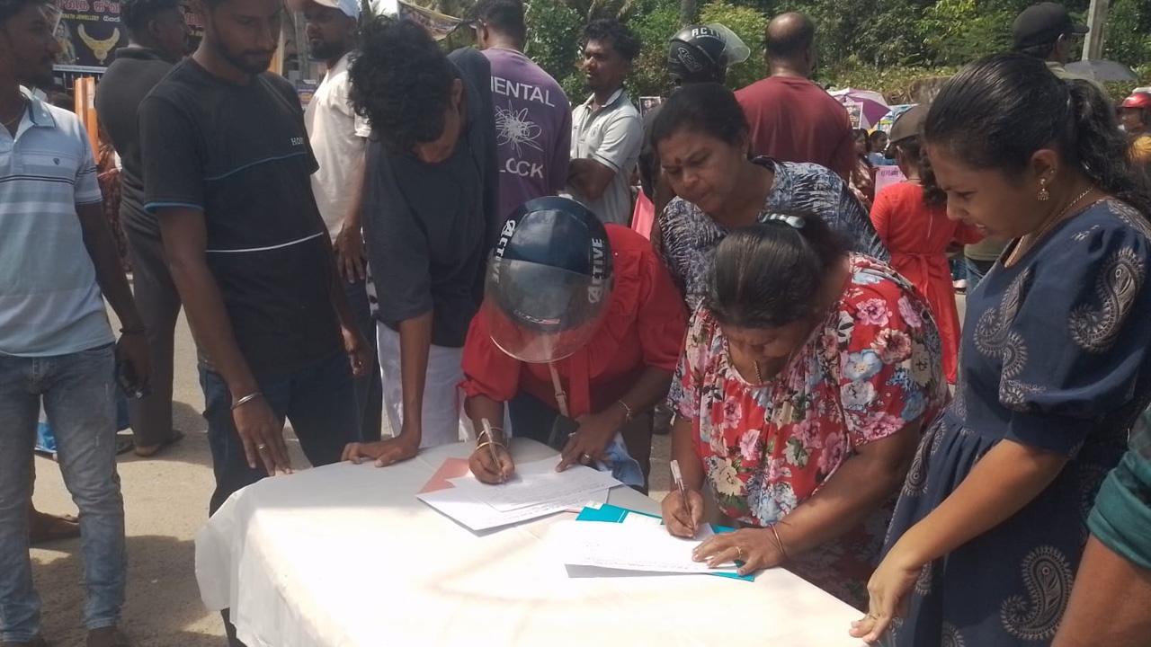 அனோஜனின் விடுதலைக்காக கையெழுத்து சேகரிப்பு