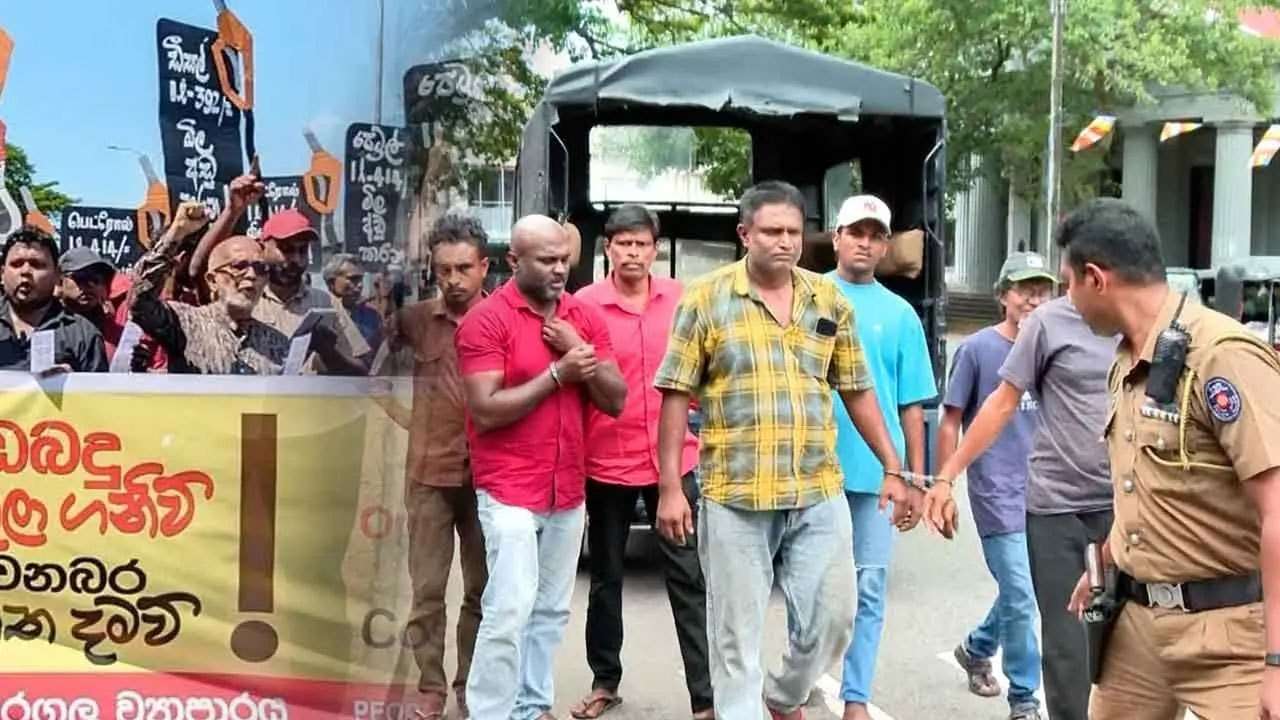 போராட்டத்தில் ஈடுபட்ட நிலையில் கைதான அறுவருக்கும் பிணை