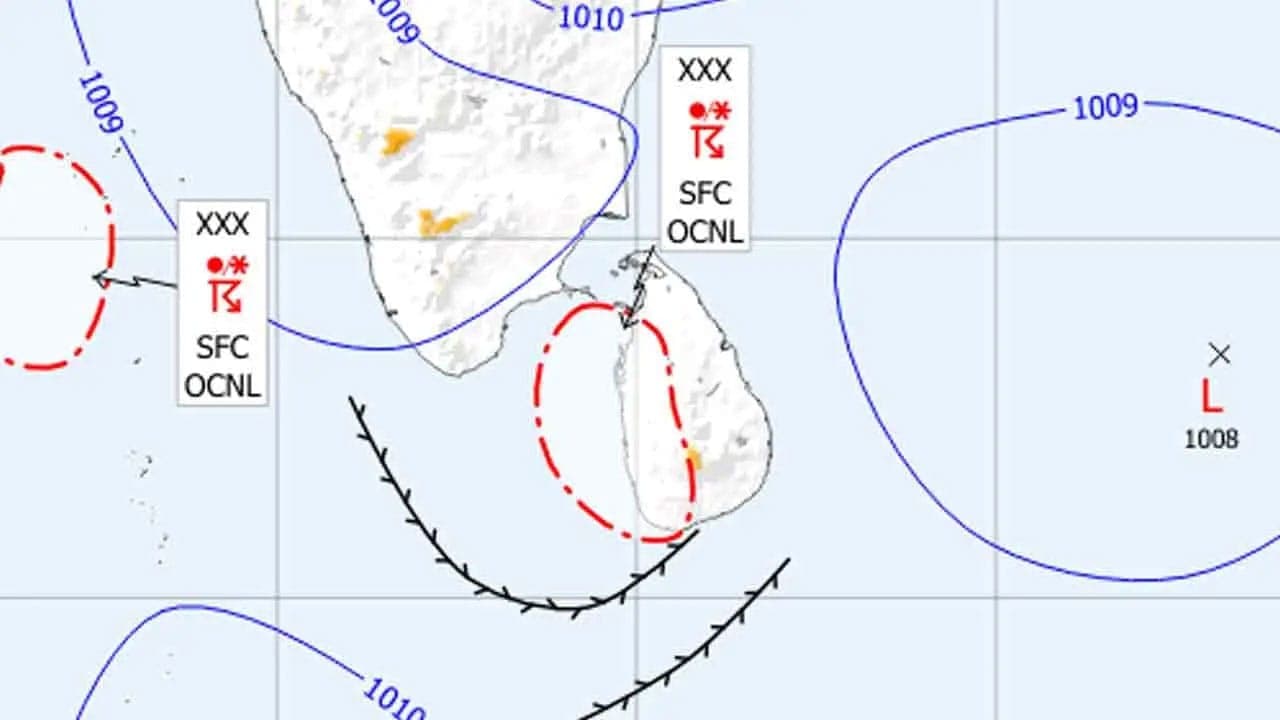 வங்கக்கடலில் குறைந்த அழுத்தப் பிரதேசம் உருவாக வாய்ப்பு!
